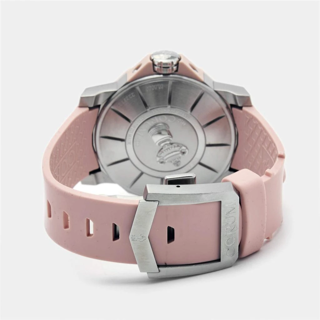 Corum Corum Pink Resin Stainless Steel Diamond Rubber Admiral's Cup 01.0033 Women's Wristwatch 40 mm 5