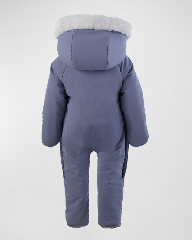 Rachel Riley Boy's Faux Fur Padded Snowsuit, Size Newborn-24M