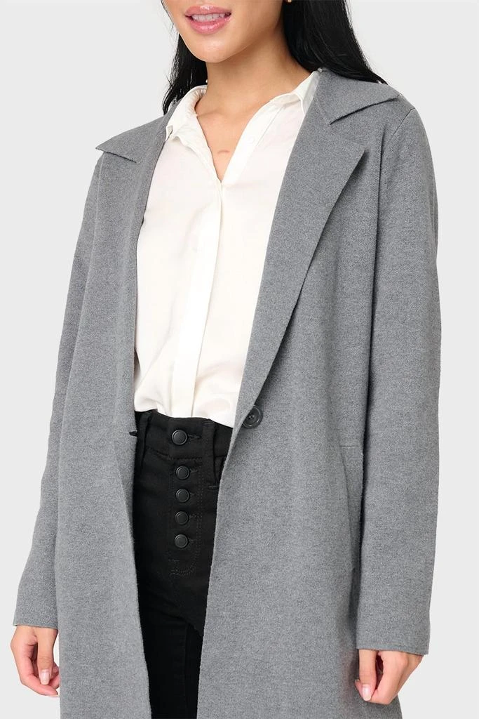 By Design By Design - Notch Collar Double Knit Long Cardigan 4