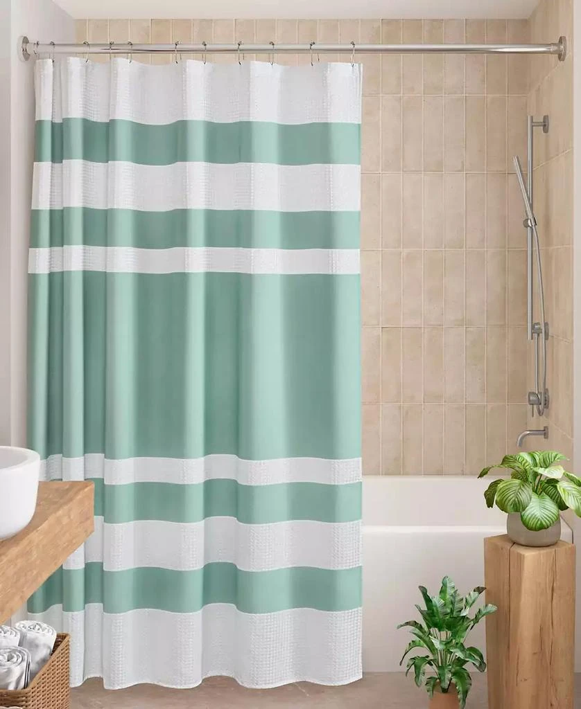 Madison Park Spa Waffle 3M-Scotchgard™ Shower Curtain, 72" x  84" 11