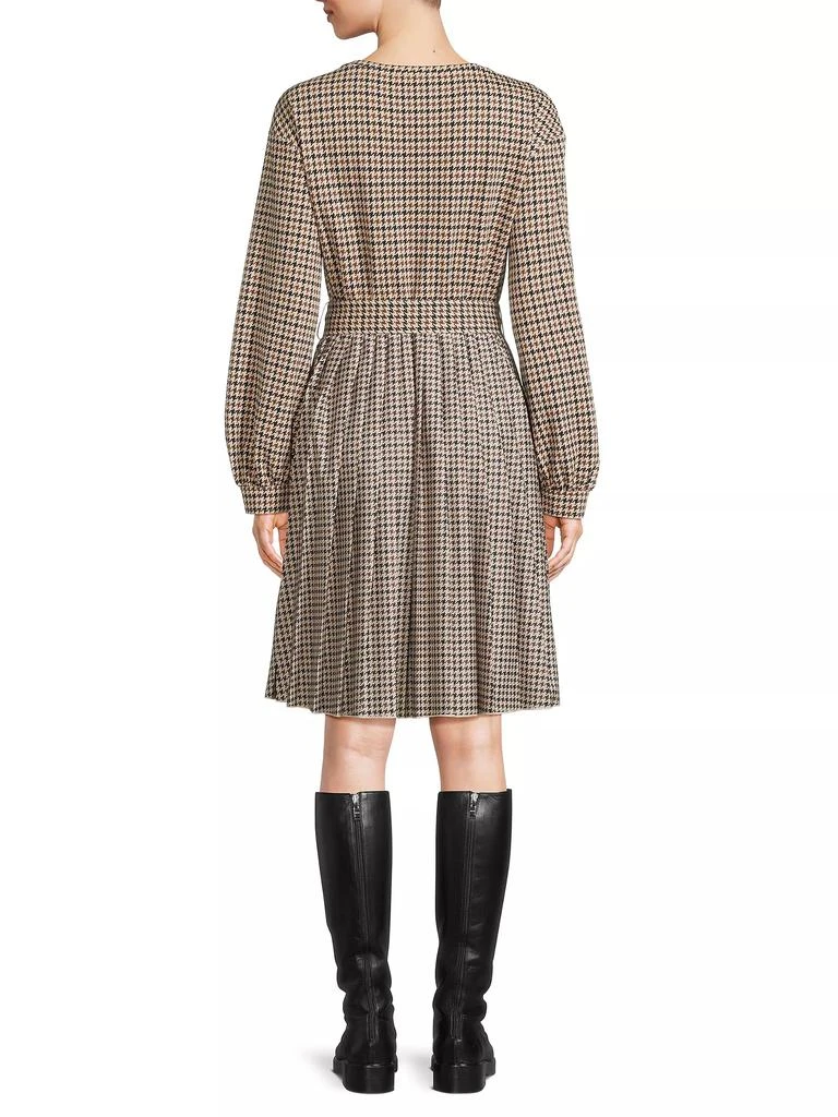 Weekend Max Mara Vetta Houndstooth Jersey Belted Minidress 5