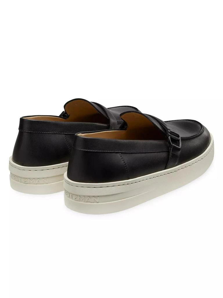 Stuart Weitzman Hamptons Leather Buckle Loafers 3