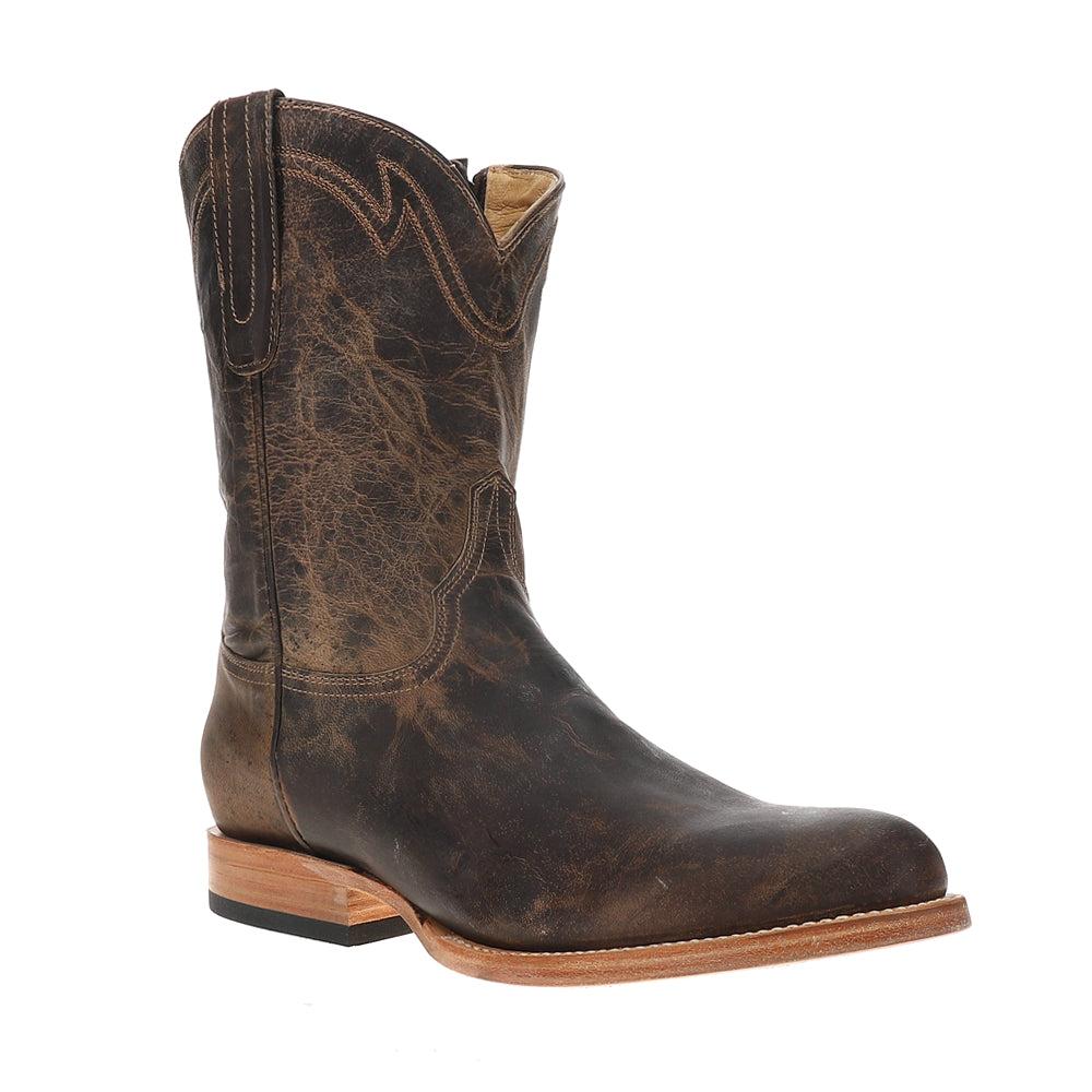 STETSON Roughstock Zip Round Toe Cowboy Boots