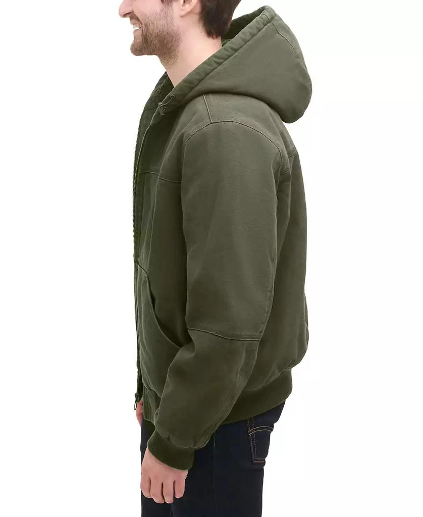 BASS OUTDOOR Men's Hooded Zip-Front Fleece-Lined Bomber Jacket 3