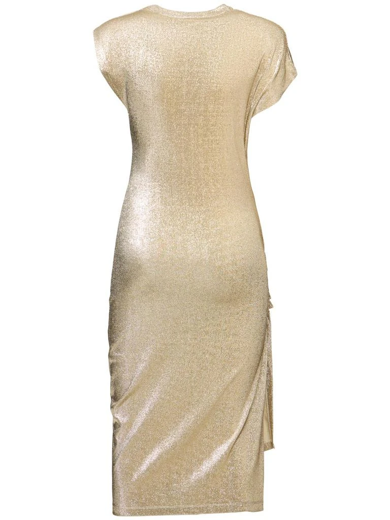 RABANNE Stretch Lurex Jersey Midi Dress 4