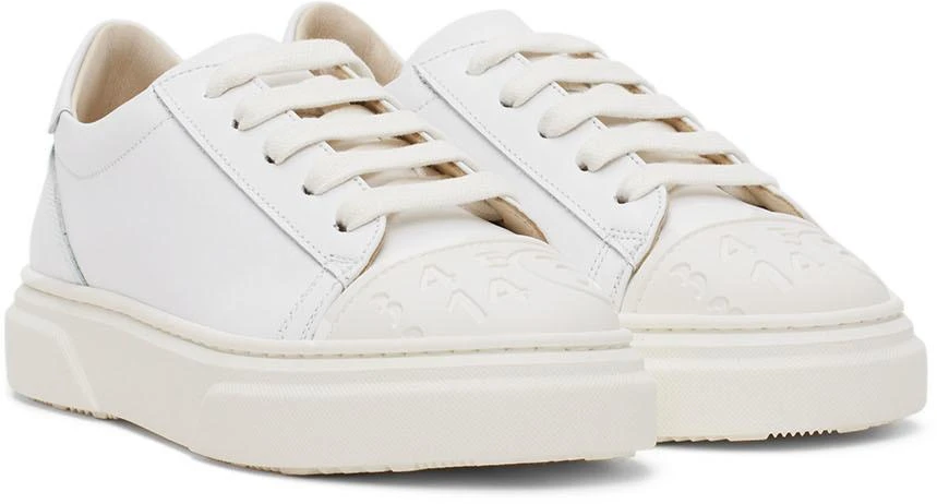 MAISON MARGIELA Kids White Lace-Up Sneakers 4