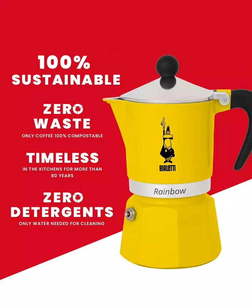 Bialetti Rainbow 139 ML 3 Cups Coffeemaker 3