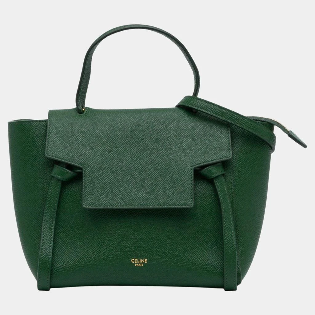 Celine Celine Green Leather Nano Belt Bag 1