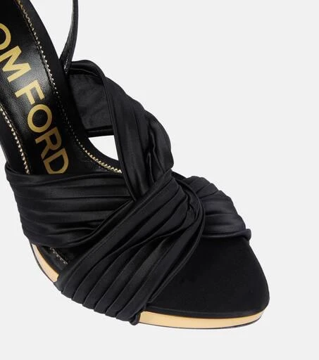 Tom Ford Satin platform sandals 6