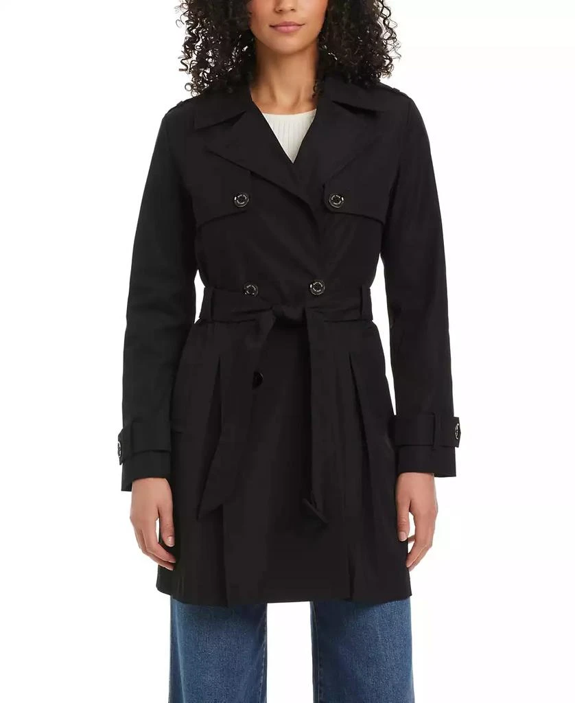 Kate Spade Women
s Short Double-Breasted Trench Coat
