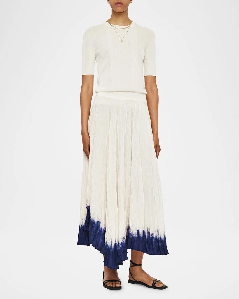 Joseph Crinkled Tie-Dye Handkerchief Midi Skirt 2