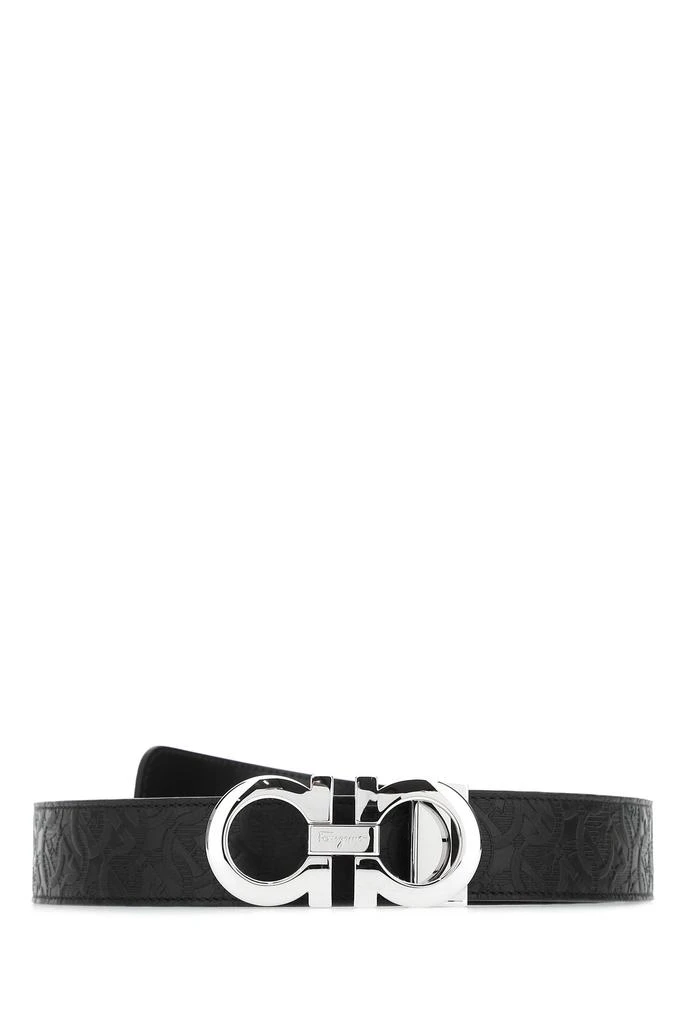 Salvatore Ferragamo Black leather reversible belt 1