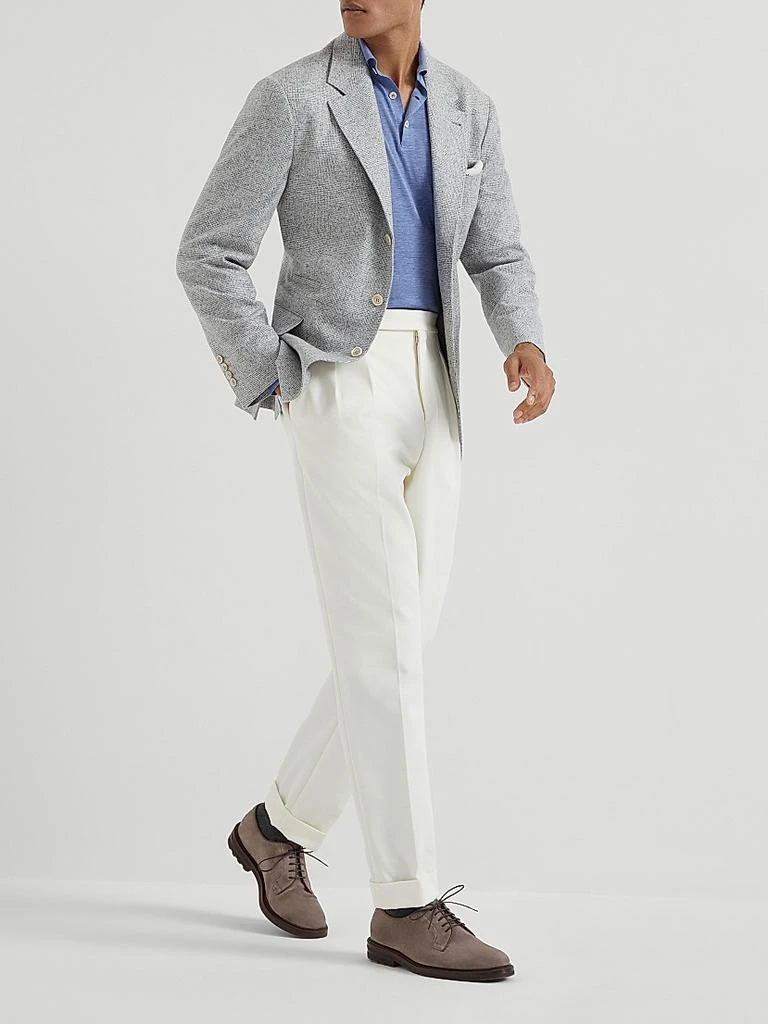 Brunello Cucinelli Silk and Cotton Lightweight Knit Polo Shirt 6