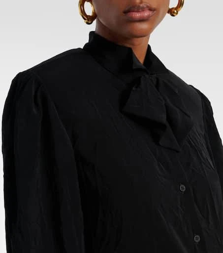 Balenciaga Tie-neck crêpe blouse 4