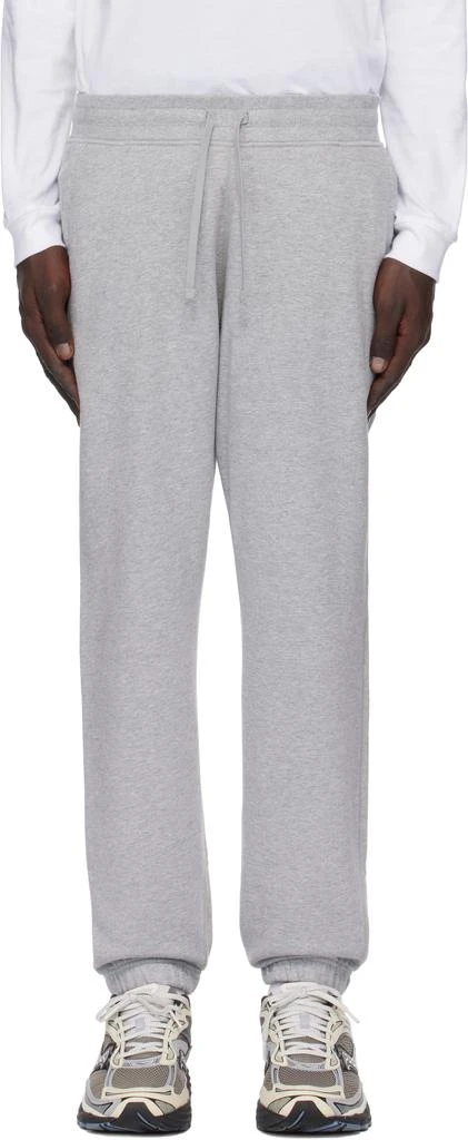REIGNING CHAMP Gray Midweight Terry Standard Sweatpants 1