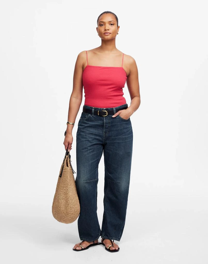Madewell The Curvy Darted Barrel-Leg Jean