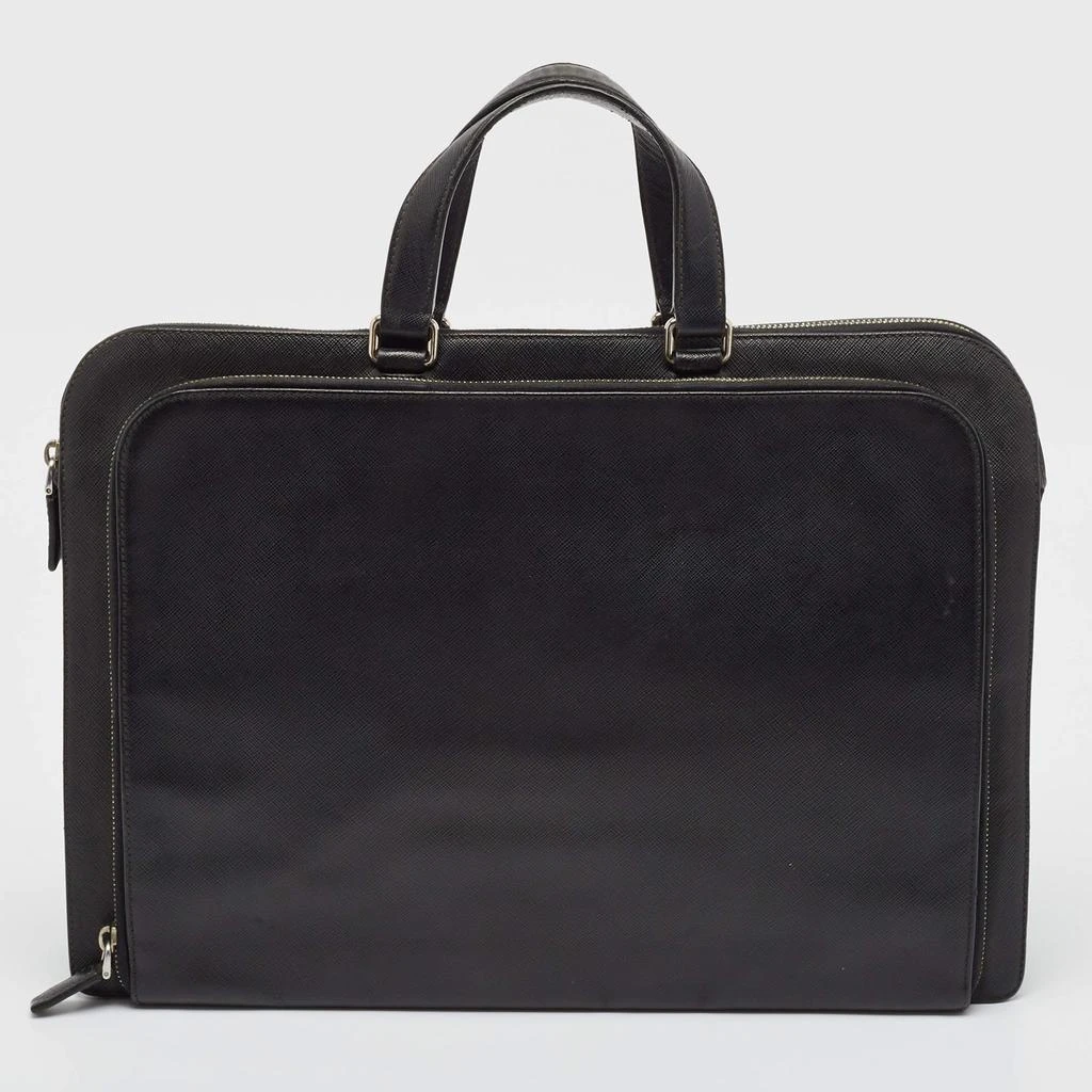 Prada Prada Black Saffiano Leather Briefcase Laptop Bag 4