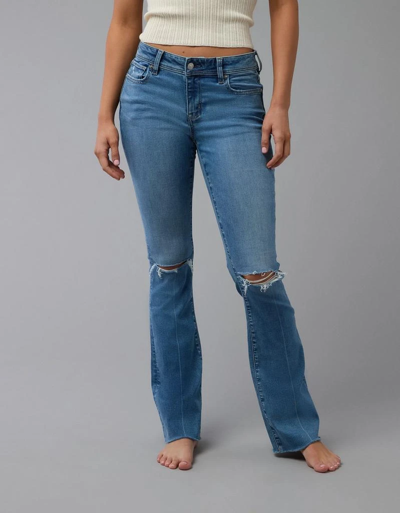 AE AE Next Level Ripped Low-Rise Kick Bootcut Jean 1