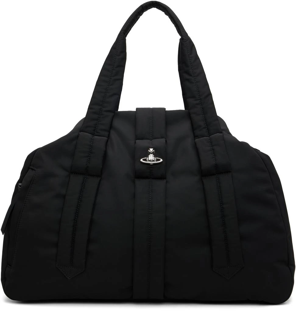 Vivienne Westwood Black Utility Drill Sidney Weekender Duffle Bag