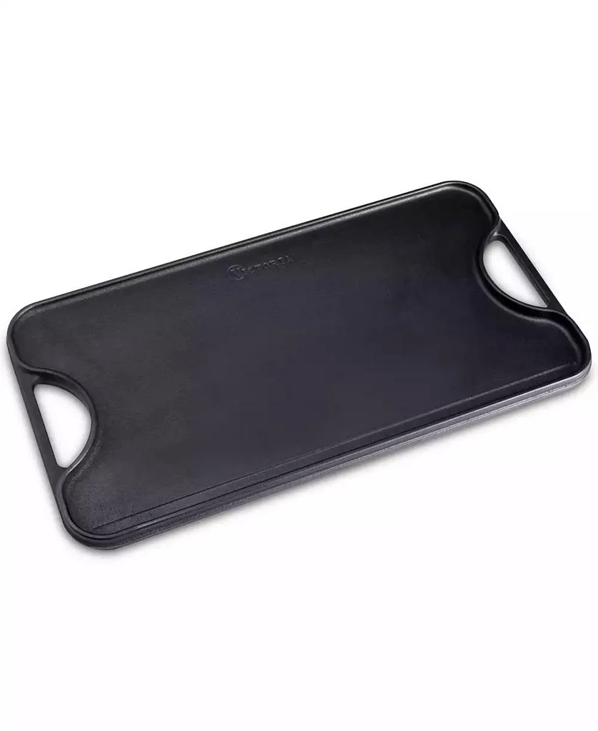 Victoria Cast Iron Large Reversible 18.5" x 10" Rectangular Griddle 6
