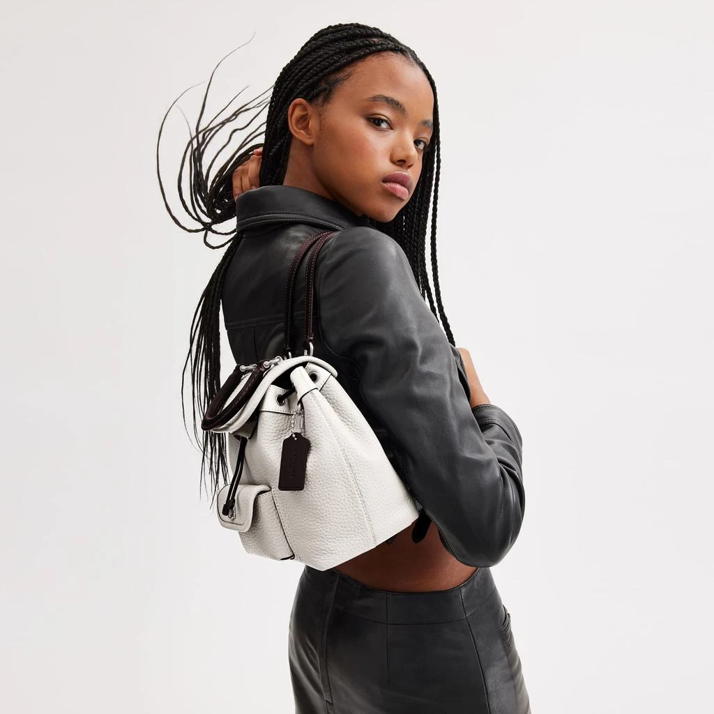 Coach Color-Block Leather Riya Backpack 21 5