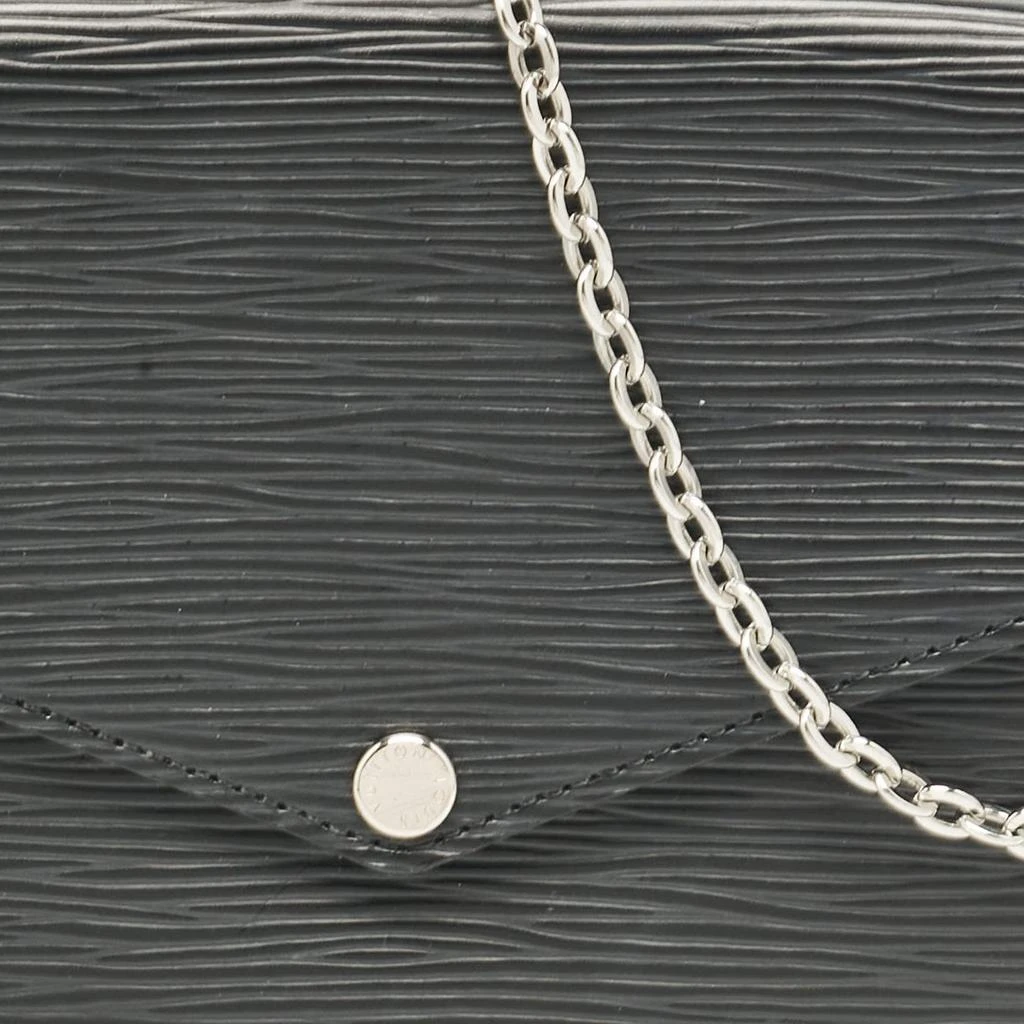 Louis Vuitton Louis Vuitton Black Epi Leather Pochette Felicie Bag 5