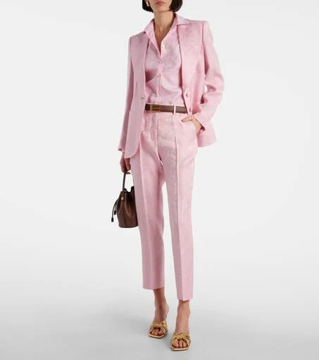 ETRO Paisley cropped slim pants 2