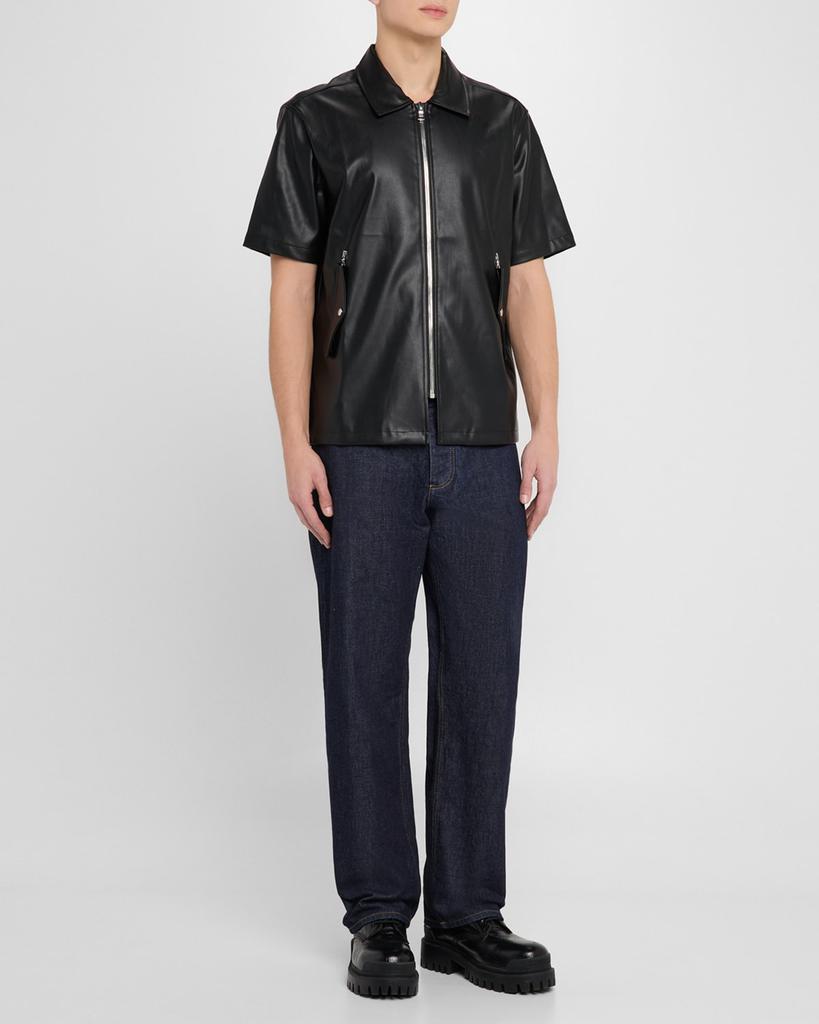 RTA Men's Aiden Snake Full-Zip Shirt