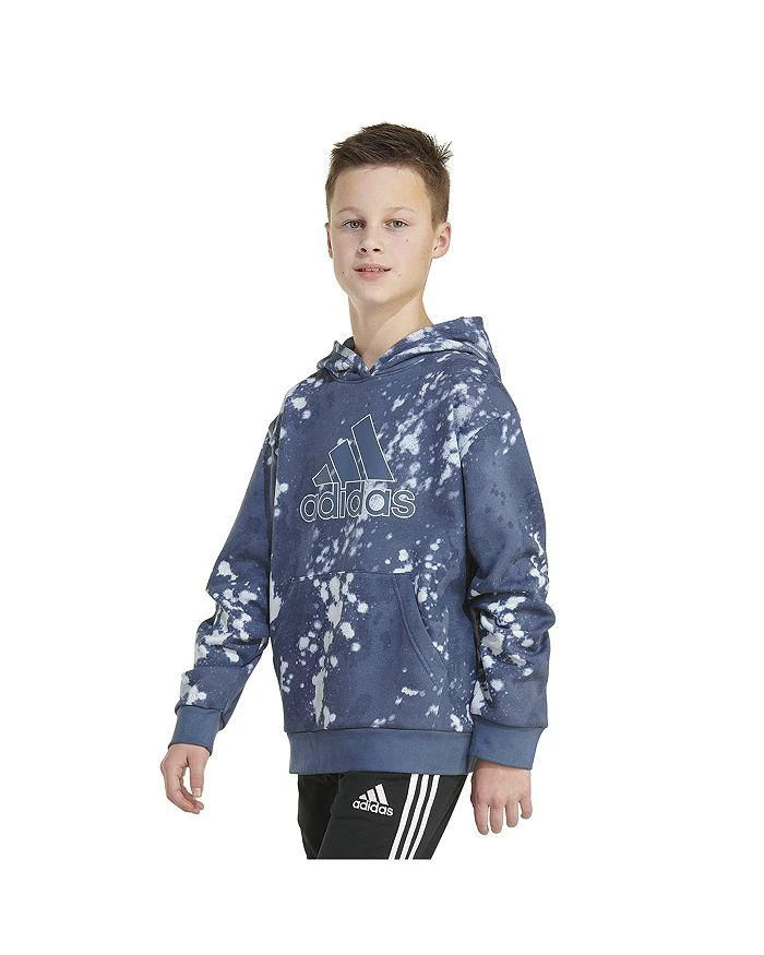 Adidas Boys' Bleach Wash Logo Hoodie - Big Kid 4