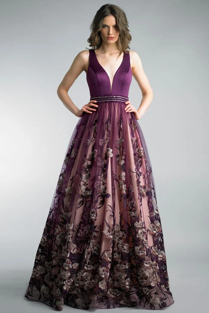 Basix Black Label Sleeveless Evening Gown 1