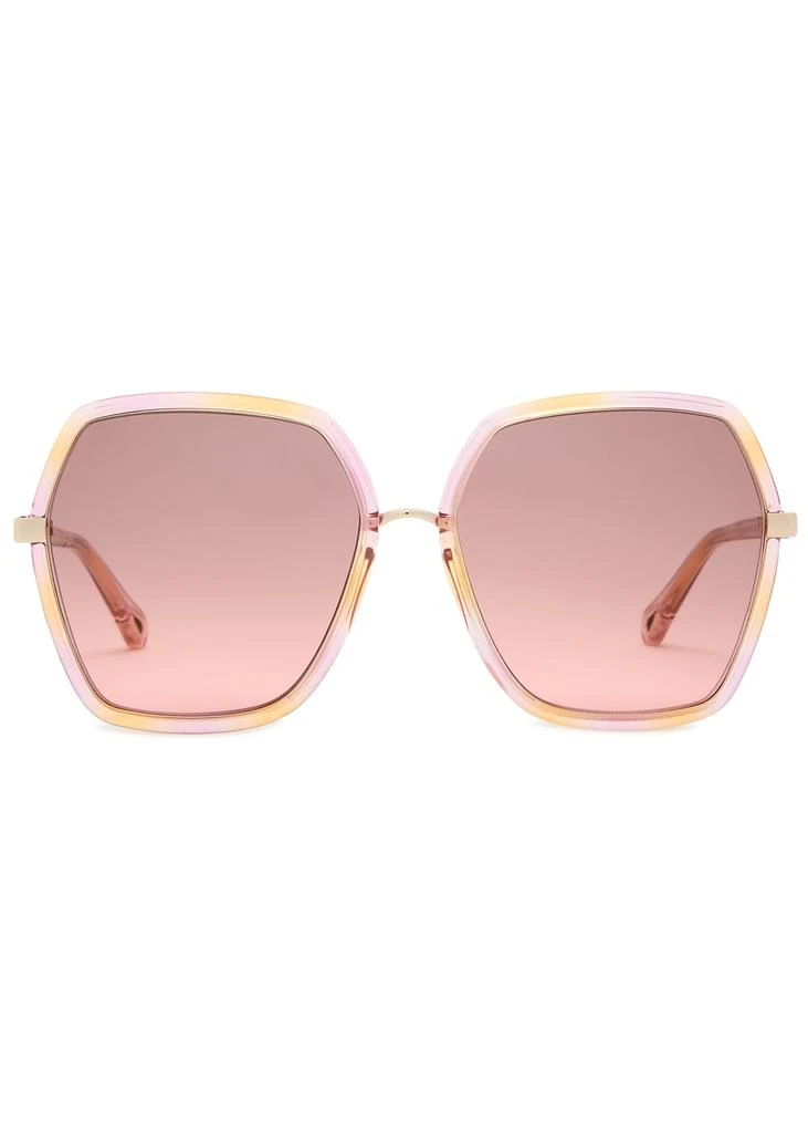 Authentic Chloe Oversized Sunglasses - Pink Chloe CH0278S 003 Sunglasses - US main image 4