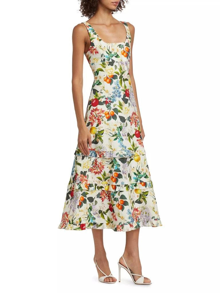 Sachin & Babi Caterina Printed Tiered Midi-Dress 4