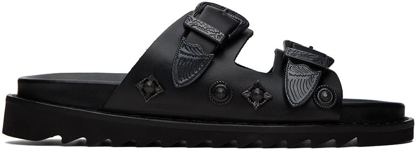 Toga Pulla SSENSE Exclusive Black Buckle Sandals 1