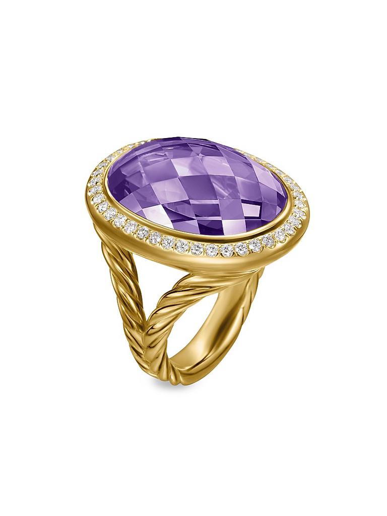 David Yurman Albion Oval Ring in 18K Yellow Gold