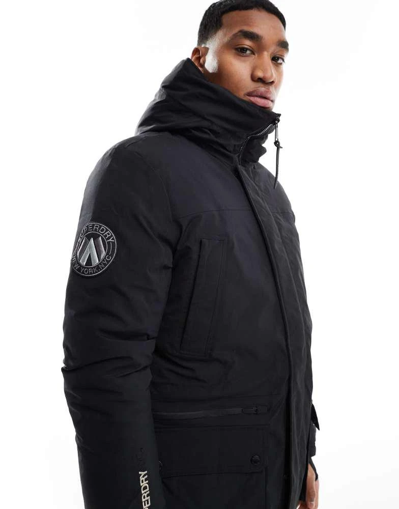 Superdry Superdry City padded parka jacket in black 2