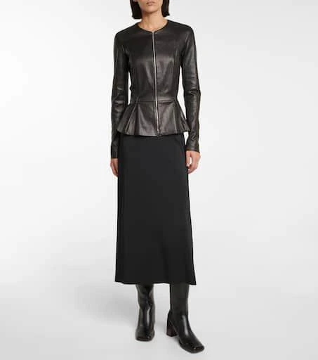 The Row Anasta leather jacket 2