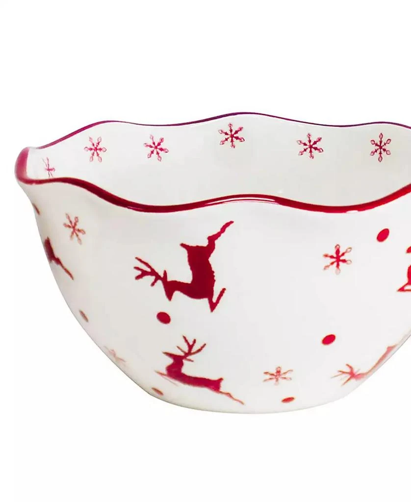 Euro Ceramica Winterfest Holiday 3-Piece Candy Bowl Set 3
