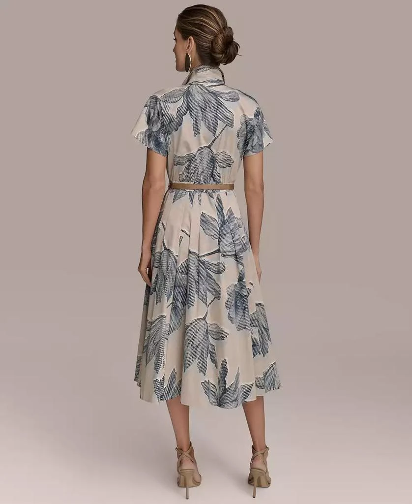 Donna Karan Women's Belted Floral Shirtdress 3