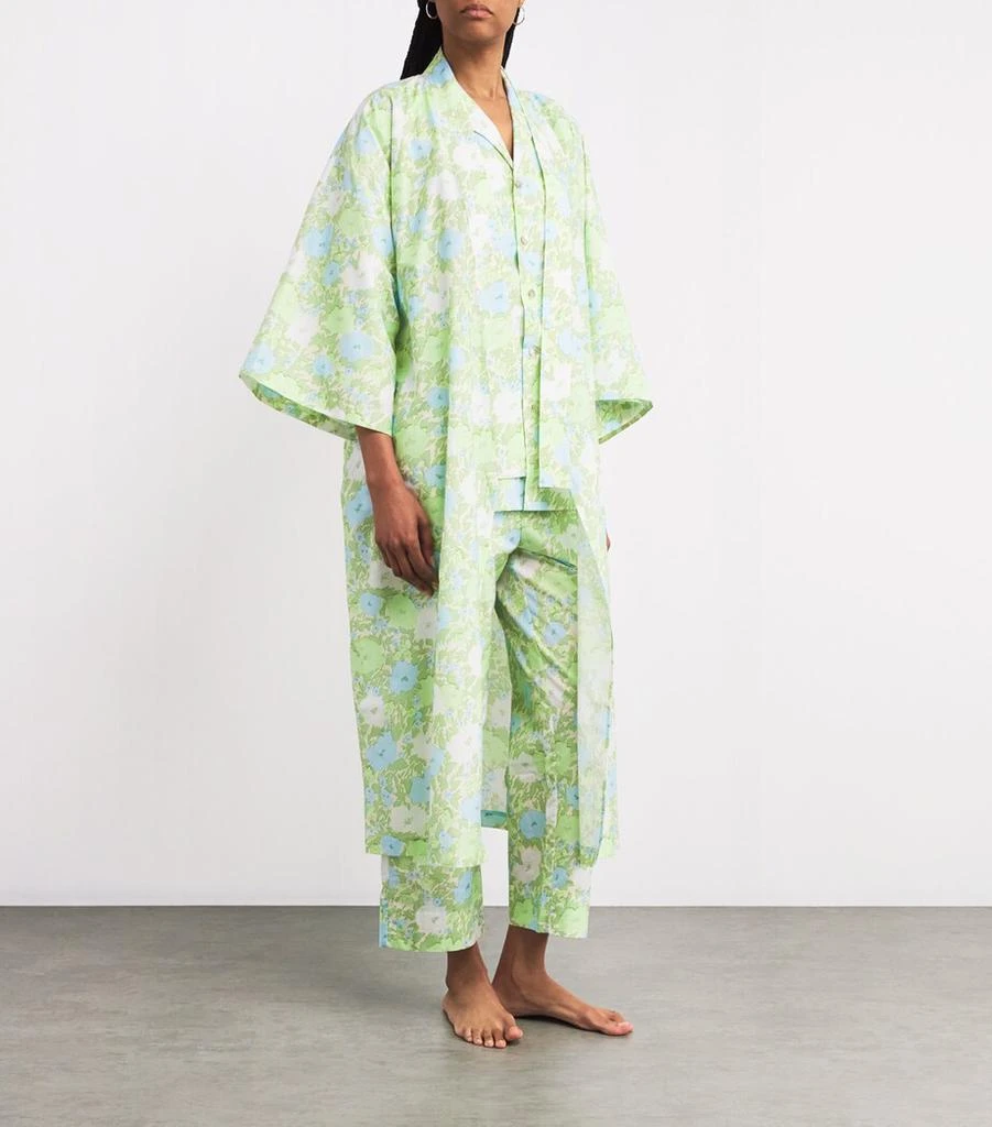 OLIVIA VON HALLE Cotton-Silk Hester Amaya Robe 2