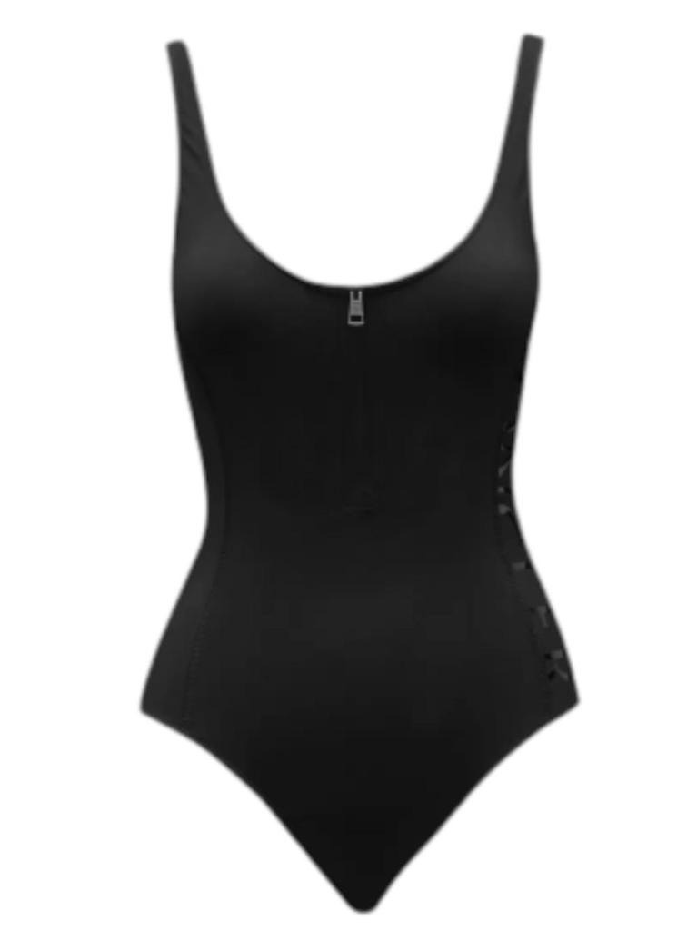 NA Black one piece Swimsuit with logo
