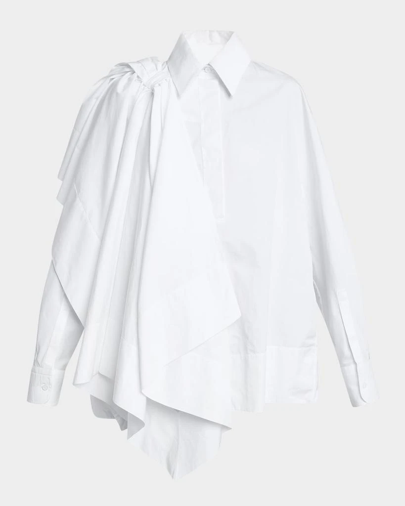 Givenchy Oversized Bow Cotton Shirt 1