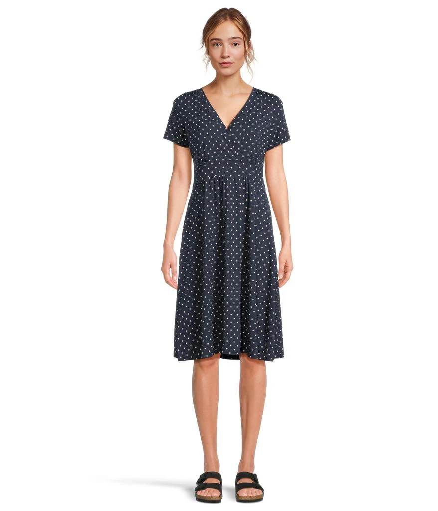 ll bean summer knit dress Women's Summer Knit Dress, Short-Sleeve Print