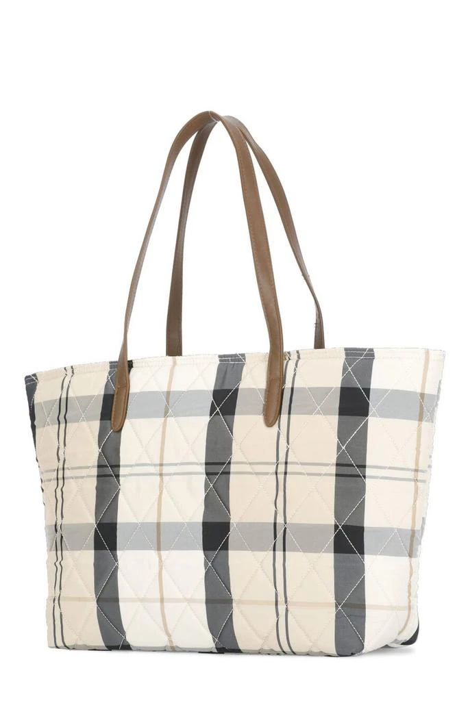 Barbour Barbour Wetherham Checkered Quilted Tote Bag 2