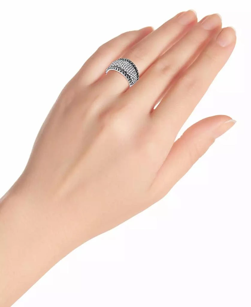 Macy
s Cubic Zirconia Pavé Statement Ring in Sterling Silver 4