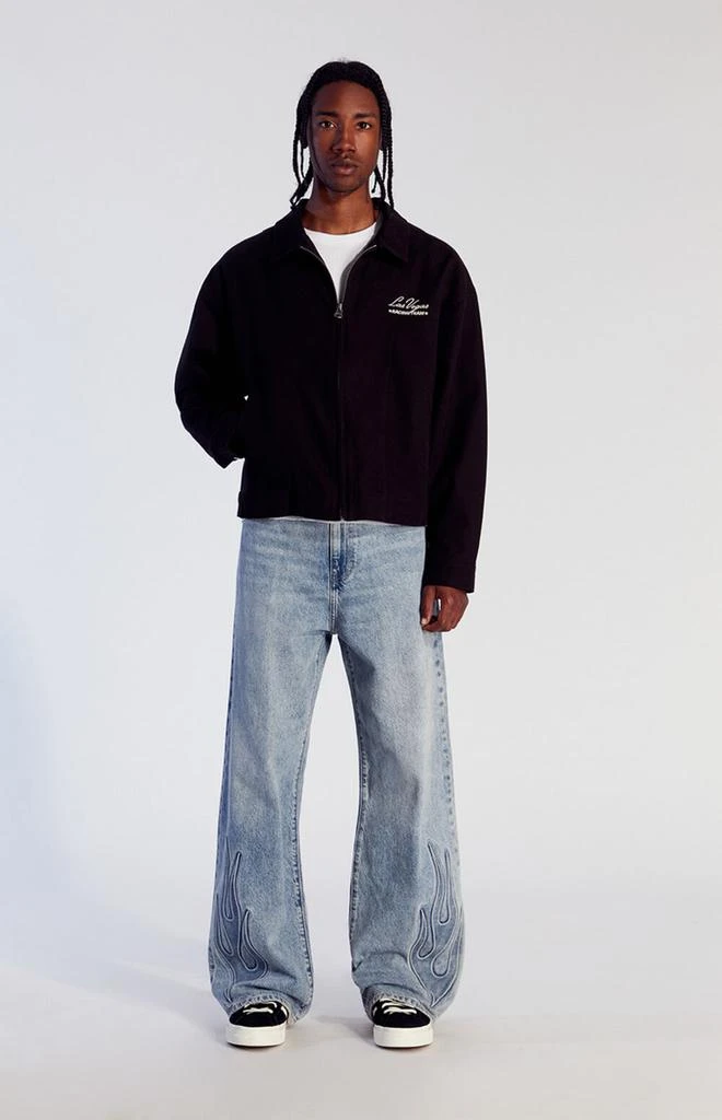 PacSun Blake Extreme Baggy Jeans Flame Light Indigo 2