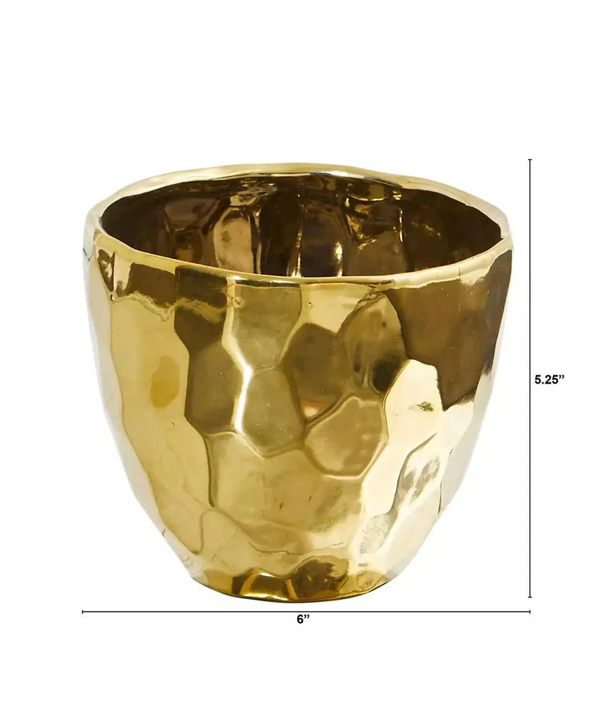 Slickblue Designer Gold Cylinder Vase Luxurious Home Decor Accent 2