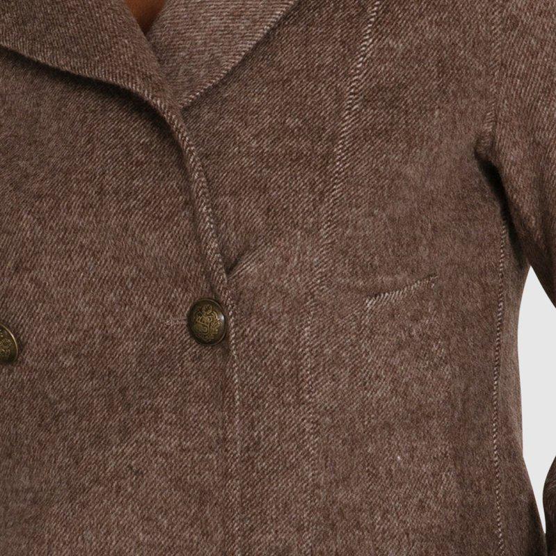 Belle & Bloom Better Off Military Peacoat Walnut