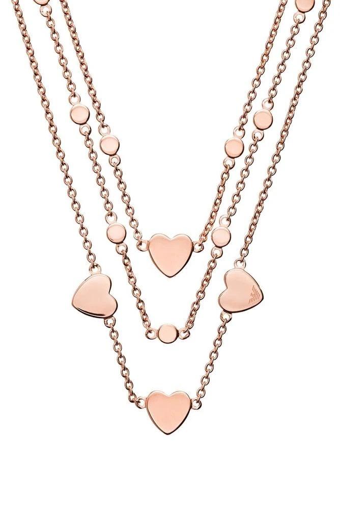 Emporio Armani Heart Layered Necklace 2