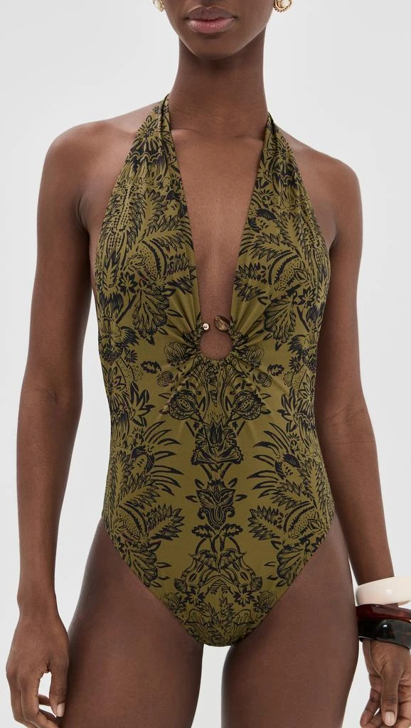 Ulla Johnson Milos Halter Maillot Swimsuit