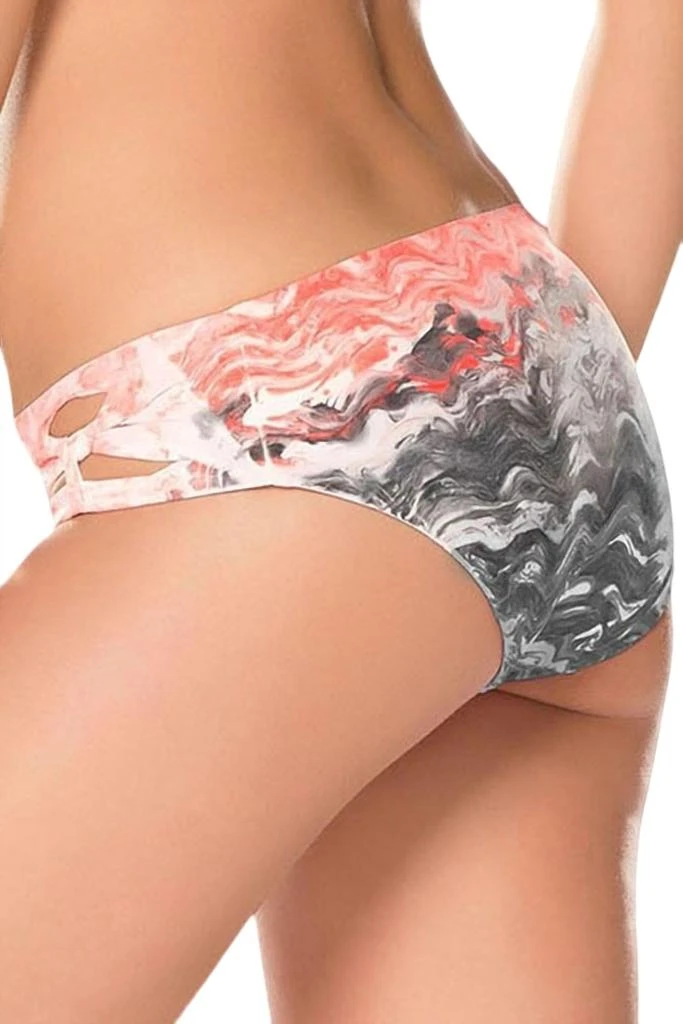 Becca Women's Side Slashed Hipster Bikini Bottom In Cosmic Red 2